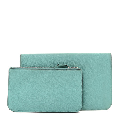 Hermes Togo Dogon Duo Wallet Bleu Atoll 1 of 14