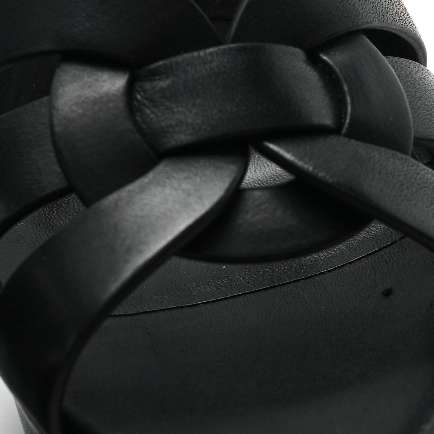 Saint Laurent Calfskin Tribute 75 Platform Sandals 37 Black 10 of 11
