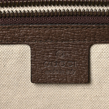 Gucci GG Supreme Monogram Textured Calfskin Web Ophidia Documents Holder Beige Ebony New Acero 6 of 11