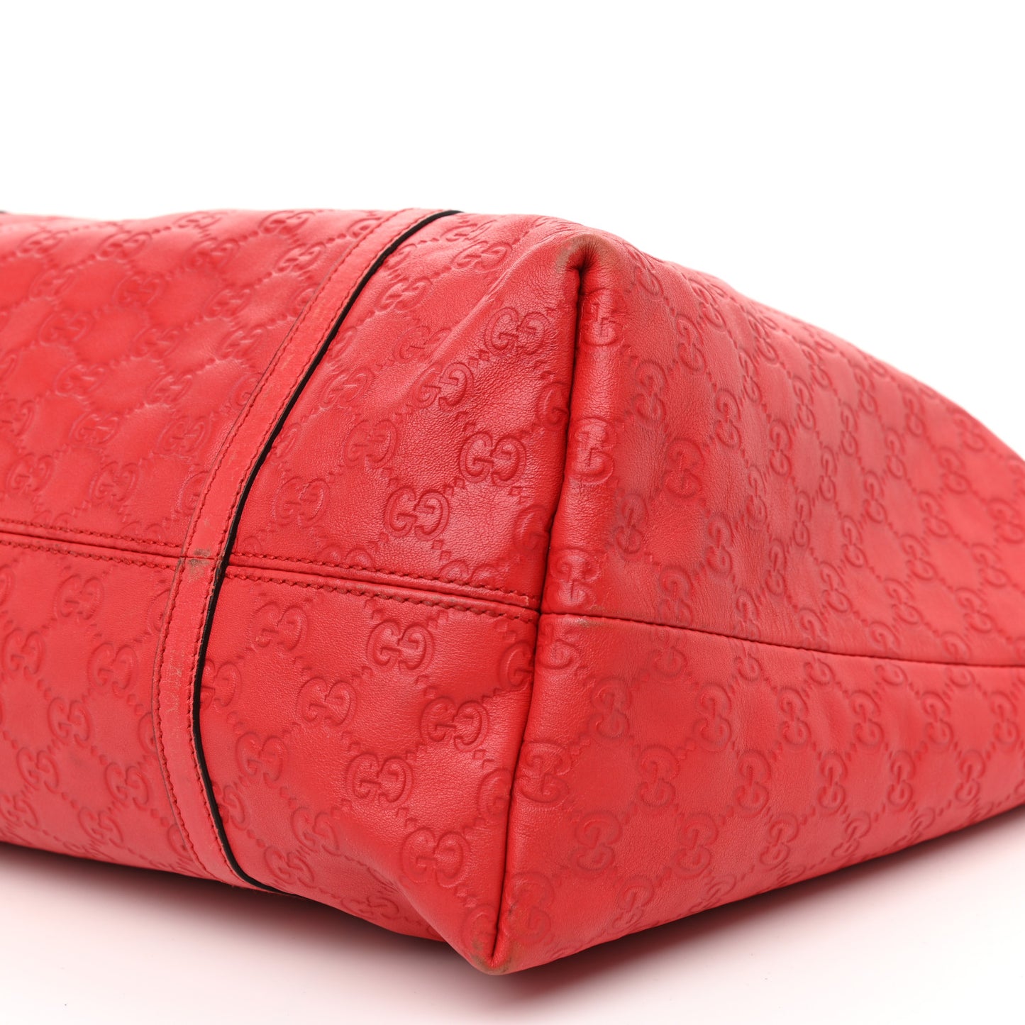 Guccissima Vitello Tender Large Joy Tote Sporting Red