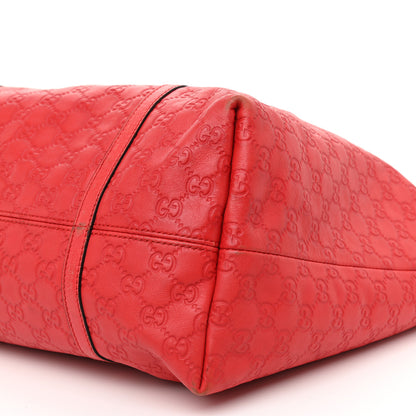 Gucci Guccissima Vitello Tender Large Joy Tote Sporting Red 8 of 18