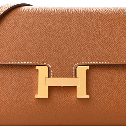 Hermes Epsom Constance Long Wallet To Go Gold 8 of 11