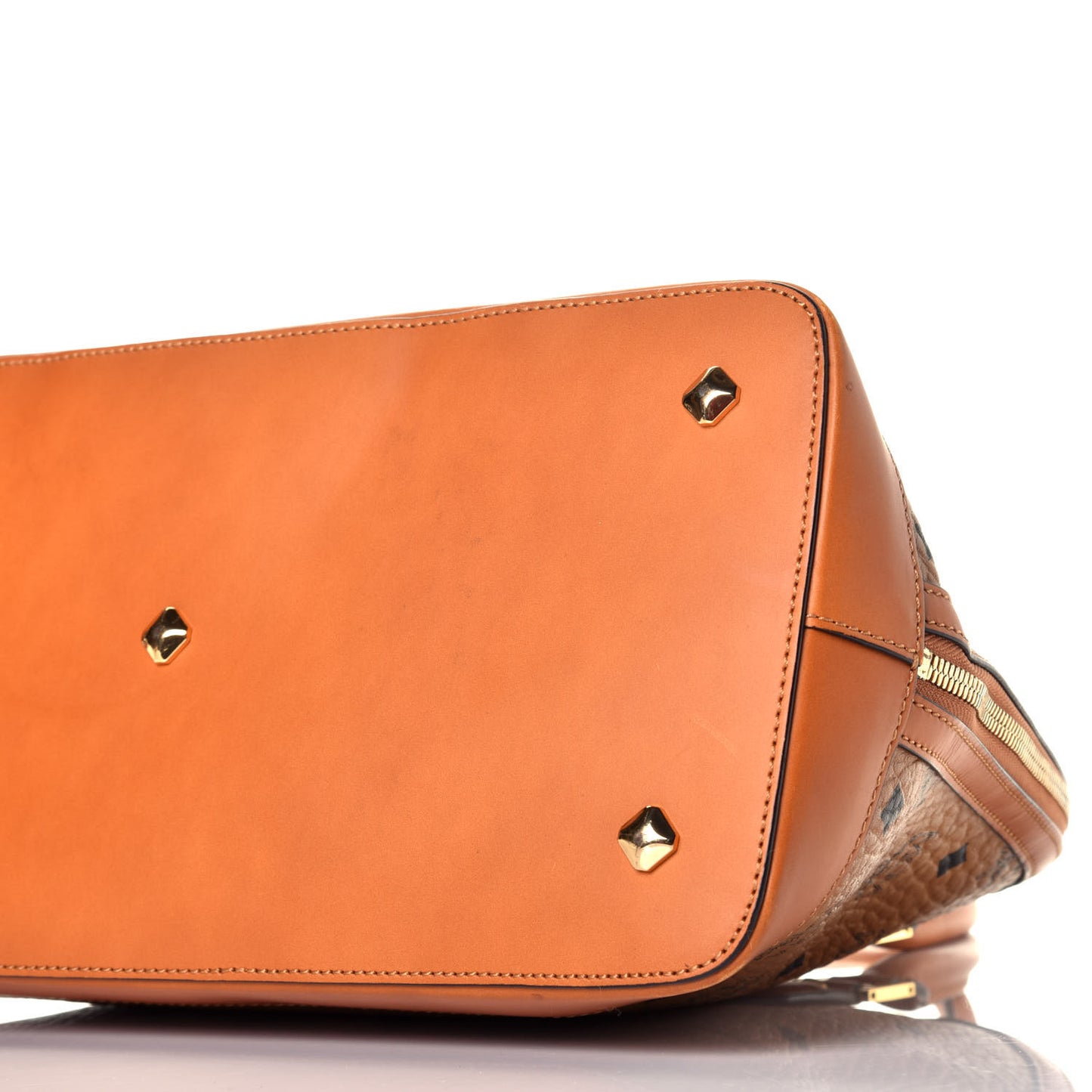 Visetos Heritage Bowler Bag Cognac