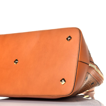 MCM Visetos Heritage Bowler Bag Cognac 8 of 9