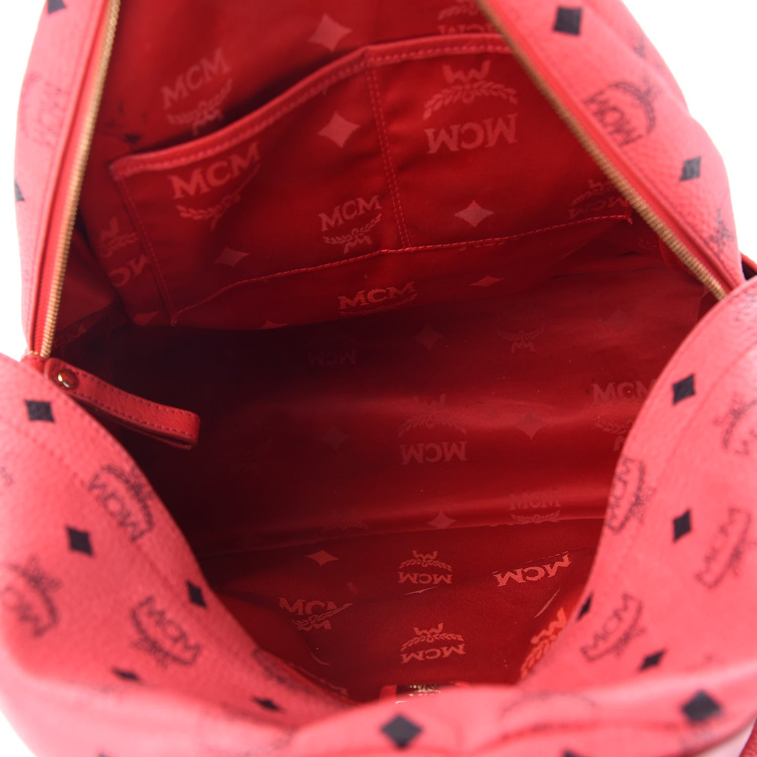 MCM Visetos Medium Sprinkle Stud Stark Backpack Corail 5 of 17