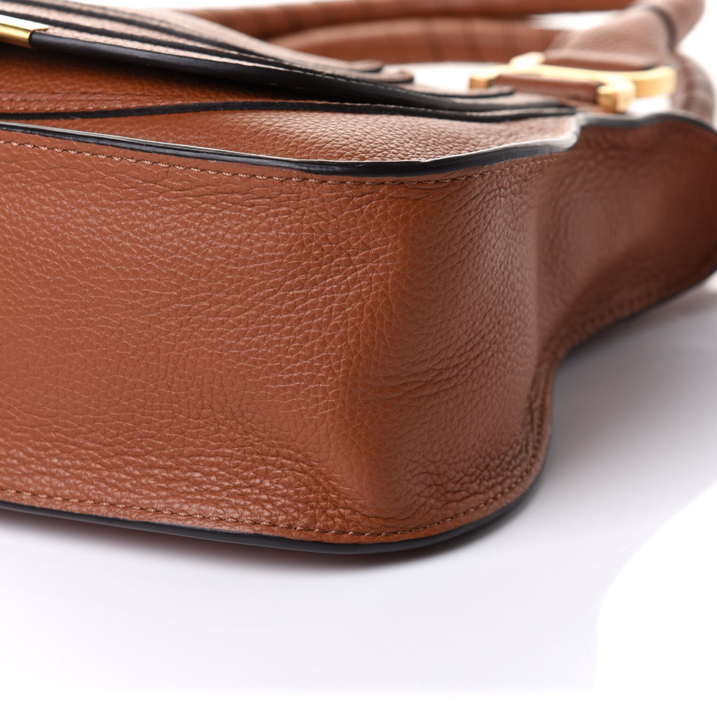 Calfskin Small Marcie Satchel Tan