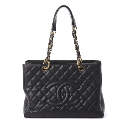 Chanel Caviar Quilted Grand Shopping Tote GST Black 1 of 10