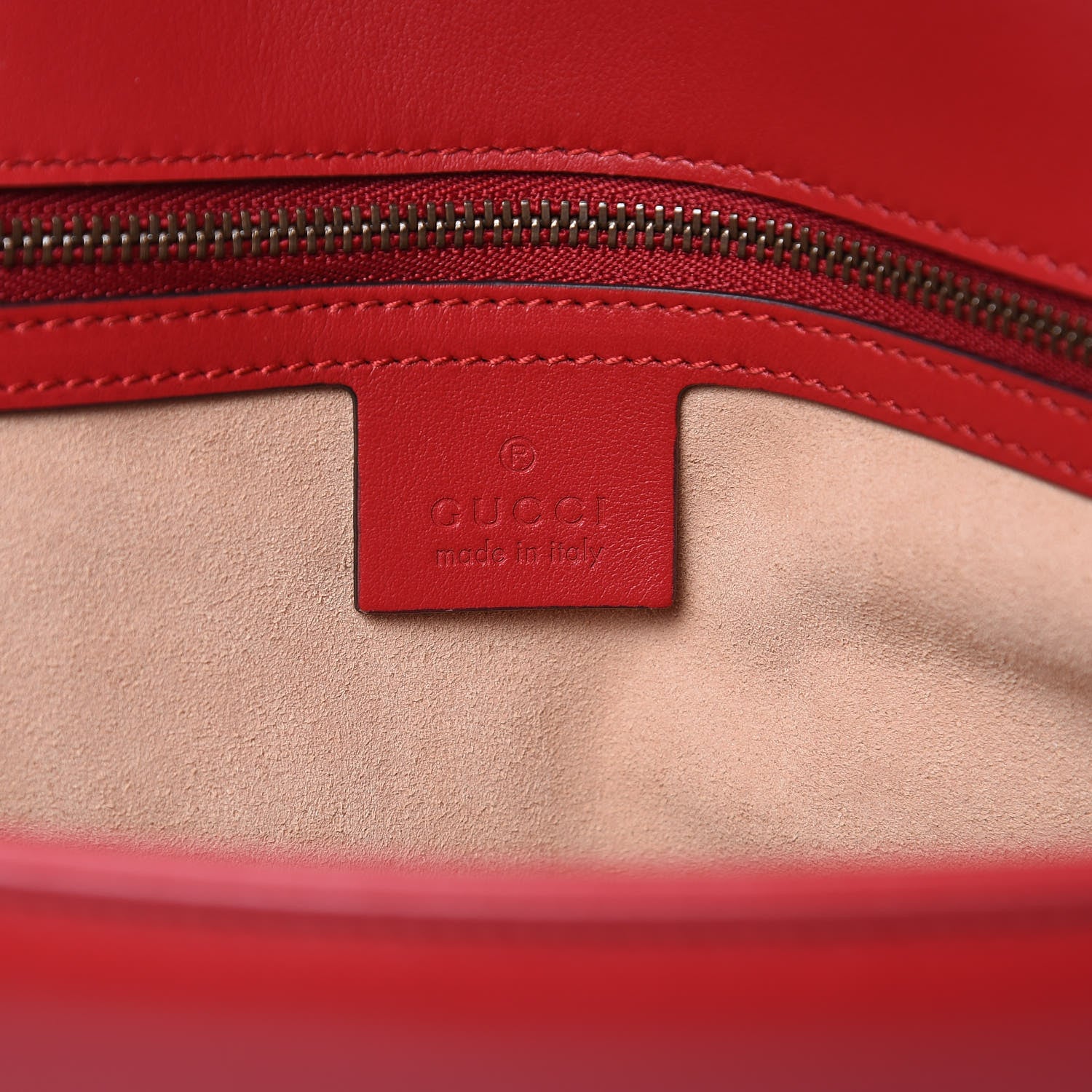 Gucci Calfskin Matelasse Large GG Marmont Shoulder Bag Hibiscus Red 6 of 11