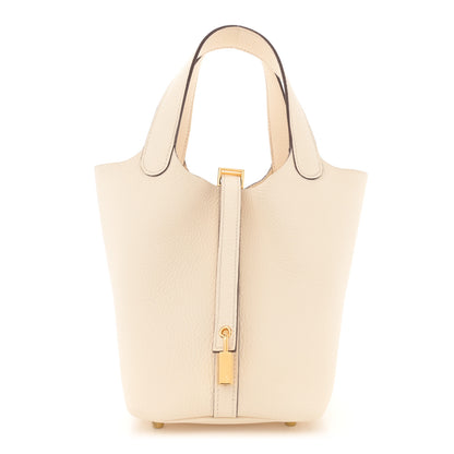 Hermes Taurillon Clemence Picotin Lock 18 PM Nata 1 of 11