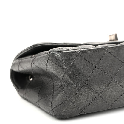 Chanel Goatskin Quilted 2.55 Reissue Mini Flap  Dark Silver 9 of 10