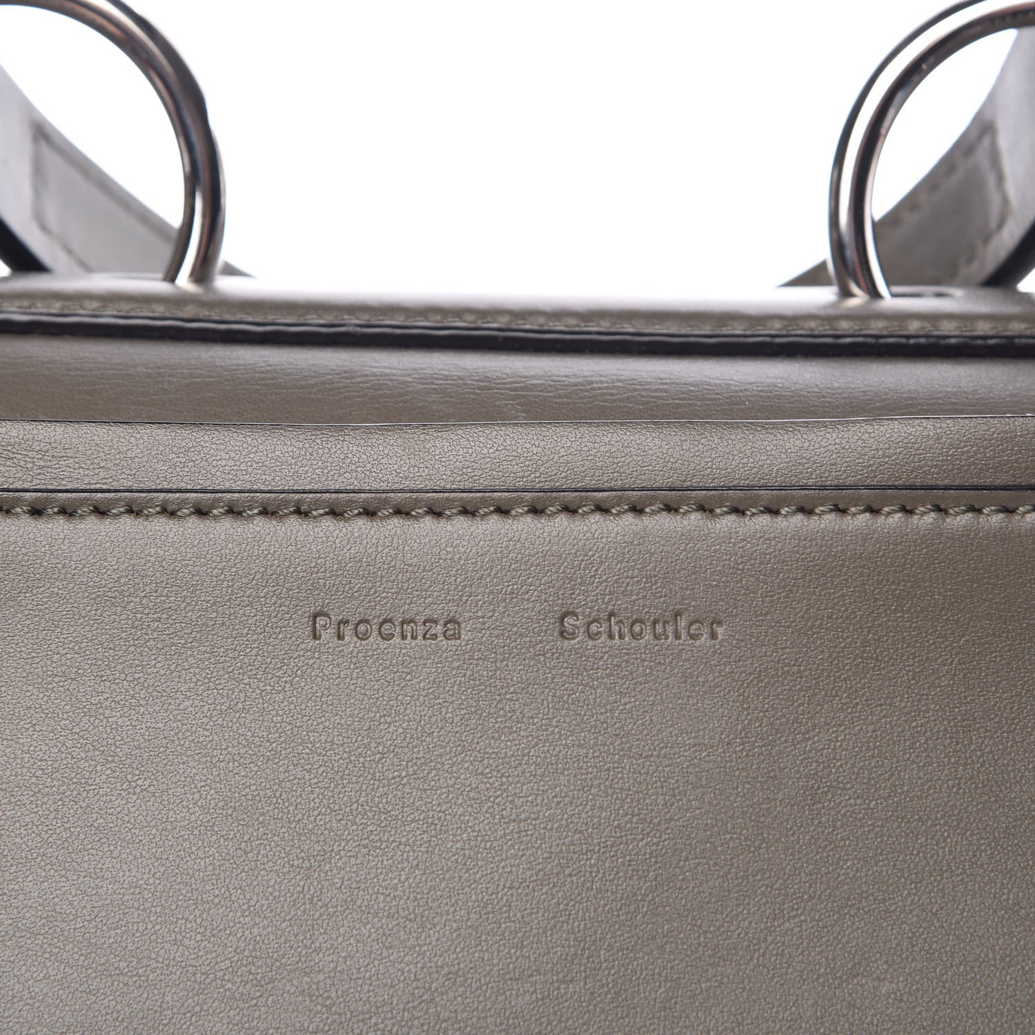 Proenza Schouler Calfskin Small Hava Top Handle Bag Cypress 7 of 8