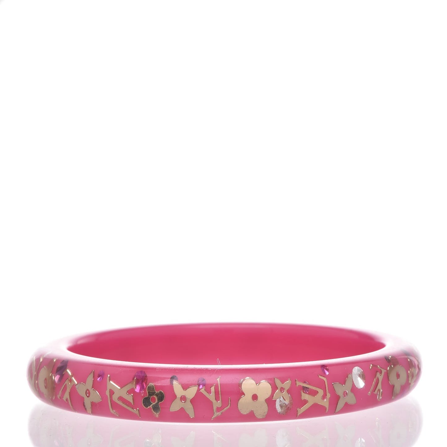 Resin Swarovski Inclusion Bracelet PM Framboise