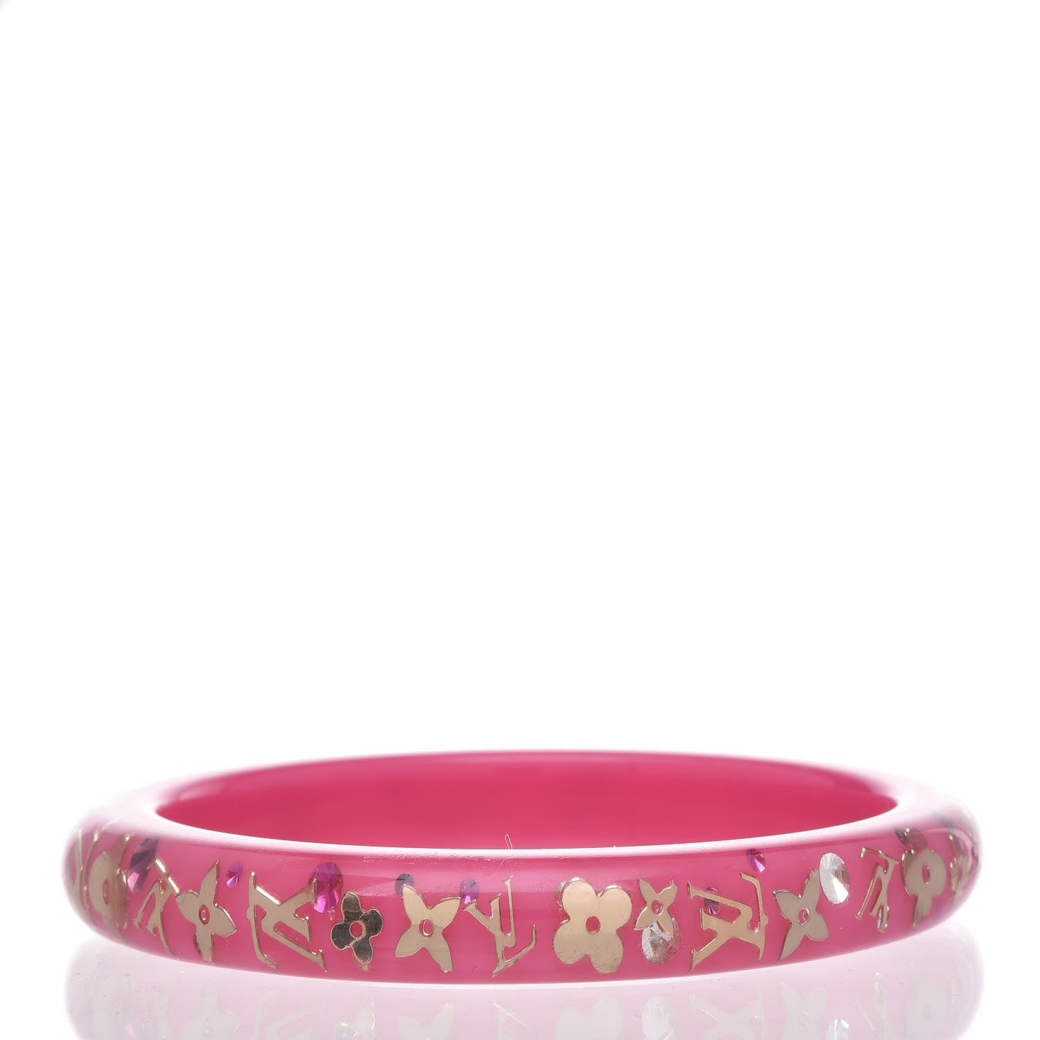 Louis Vuitton Resin Swarovski Inclusion Bracelet PM Framboise 3 of 3