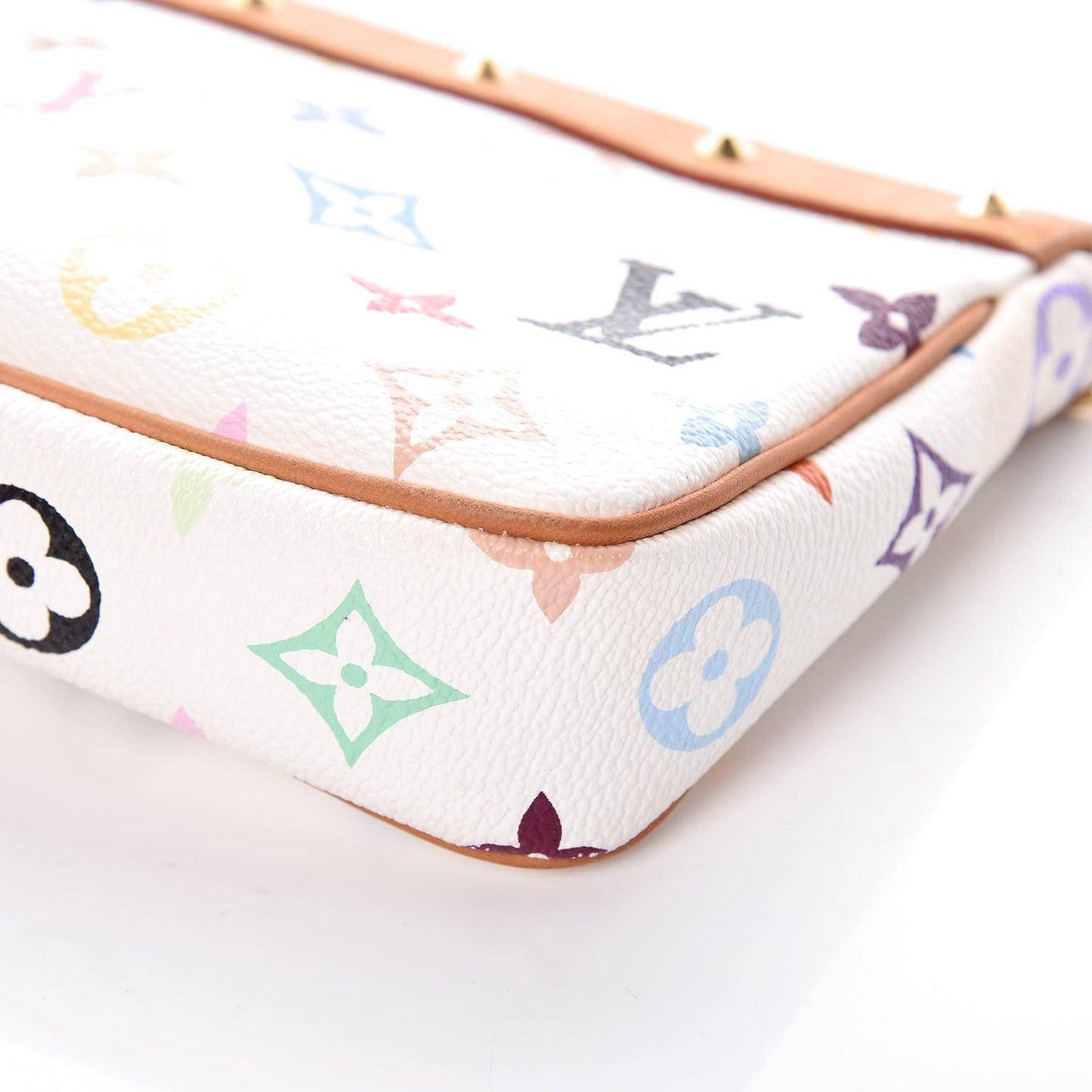 Monogram Multicolor Pochette Accessories White