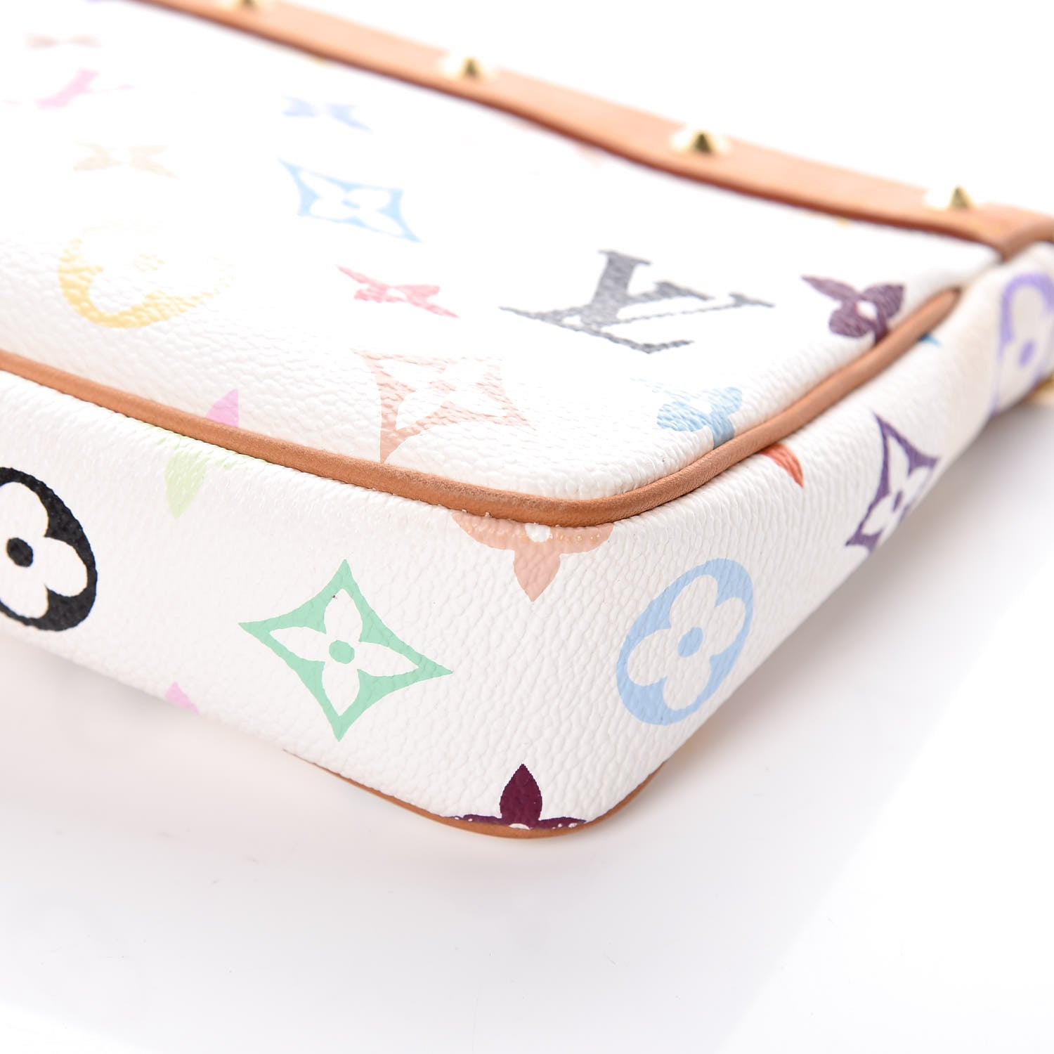 Louis Vuitton Monogram Multicolor Pochette Accessories White 12 of 15