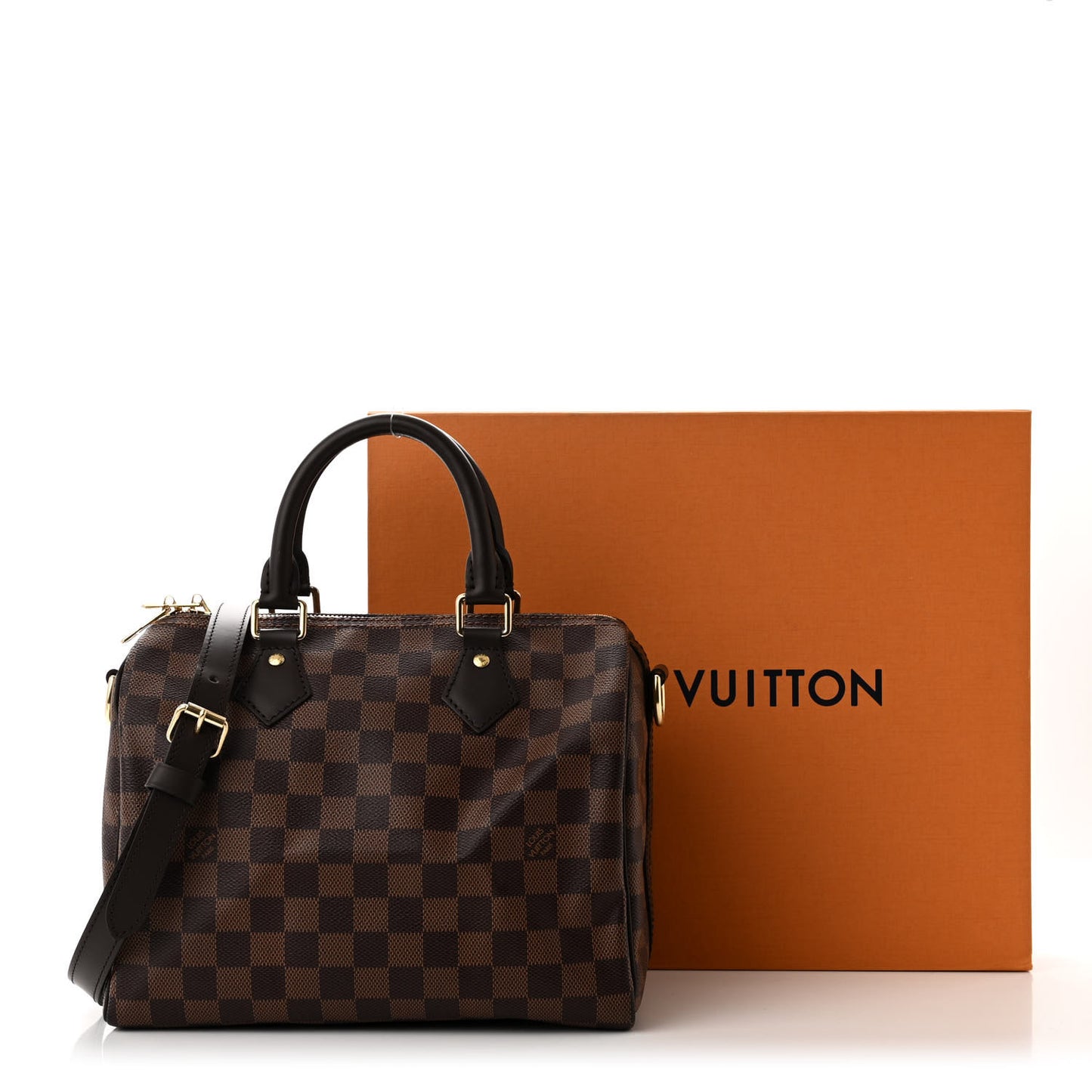 Damier Ebene Speedy Bandouliere 25