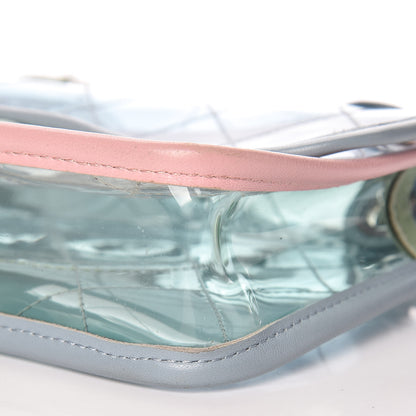 Chanel Lambskin PVC Quilted Mini Coco Splash Flap Blue Green 6 of 15