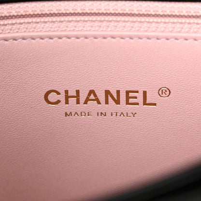 Chanel Iridescent Calfskin Quilted Small Straight Lined Flap Black 6 of 12
