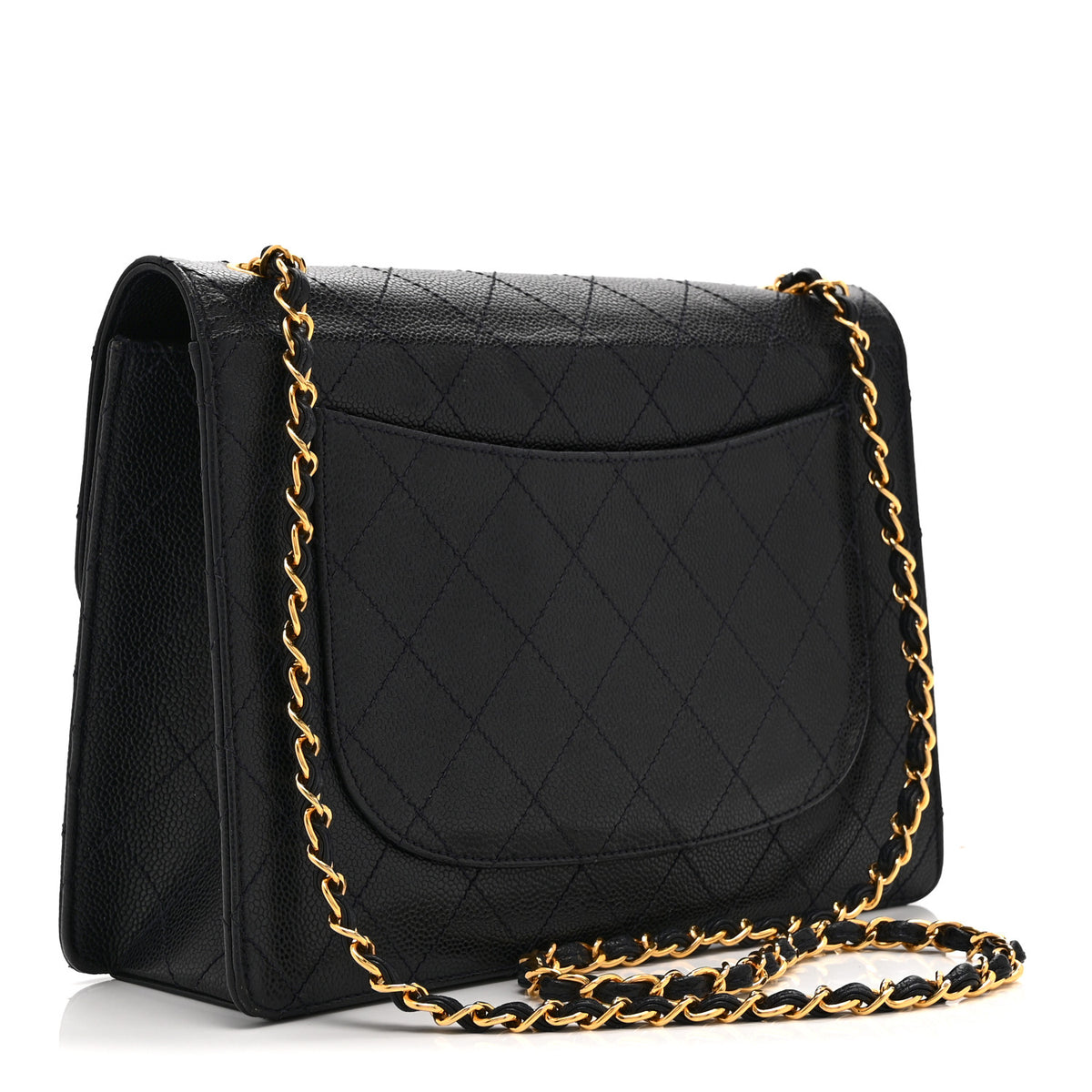 Chanel Caviar Jumbo Single Flap Black 3 of 11