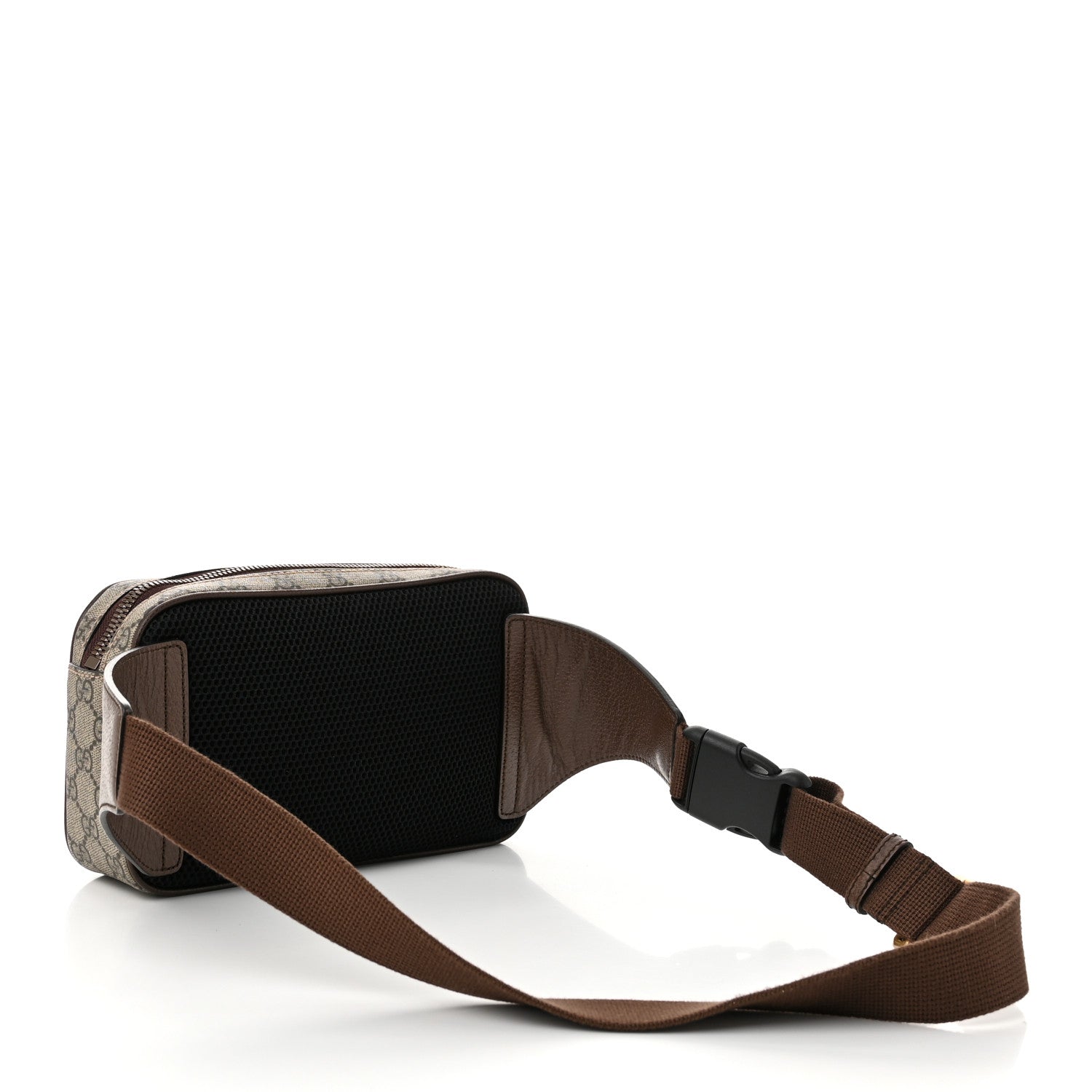 Gucci Soft GG Supreme Monogram Medium Ophidia Belt Bag Dark Brown 3 of 10