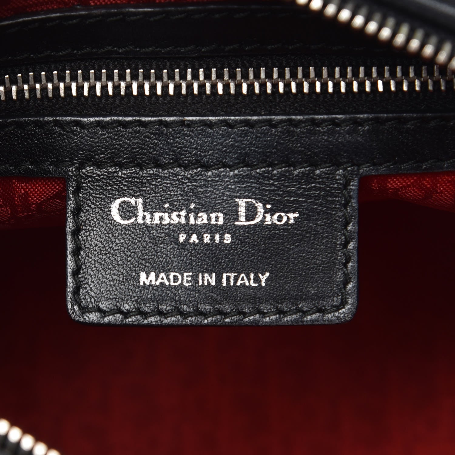 Christian Dior Lambskin Cannage Medium Lady Dior Black 6 of 16