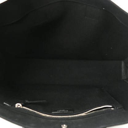 Saint Laurent Linen Calfskin Rive Gauche Tote Black 5 of 10