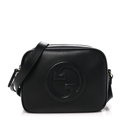 Gucci Sakai Be Green Calfskin Diagonal Stitched Small Blondie Shoulder Bag Black 2 of 28