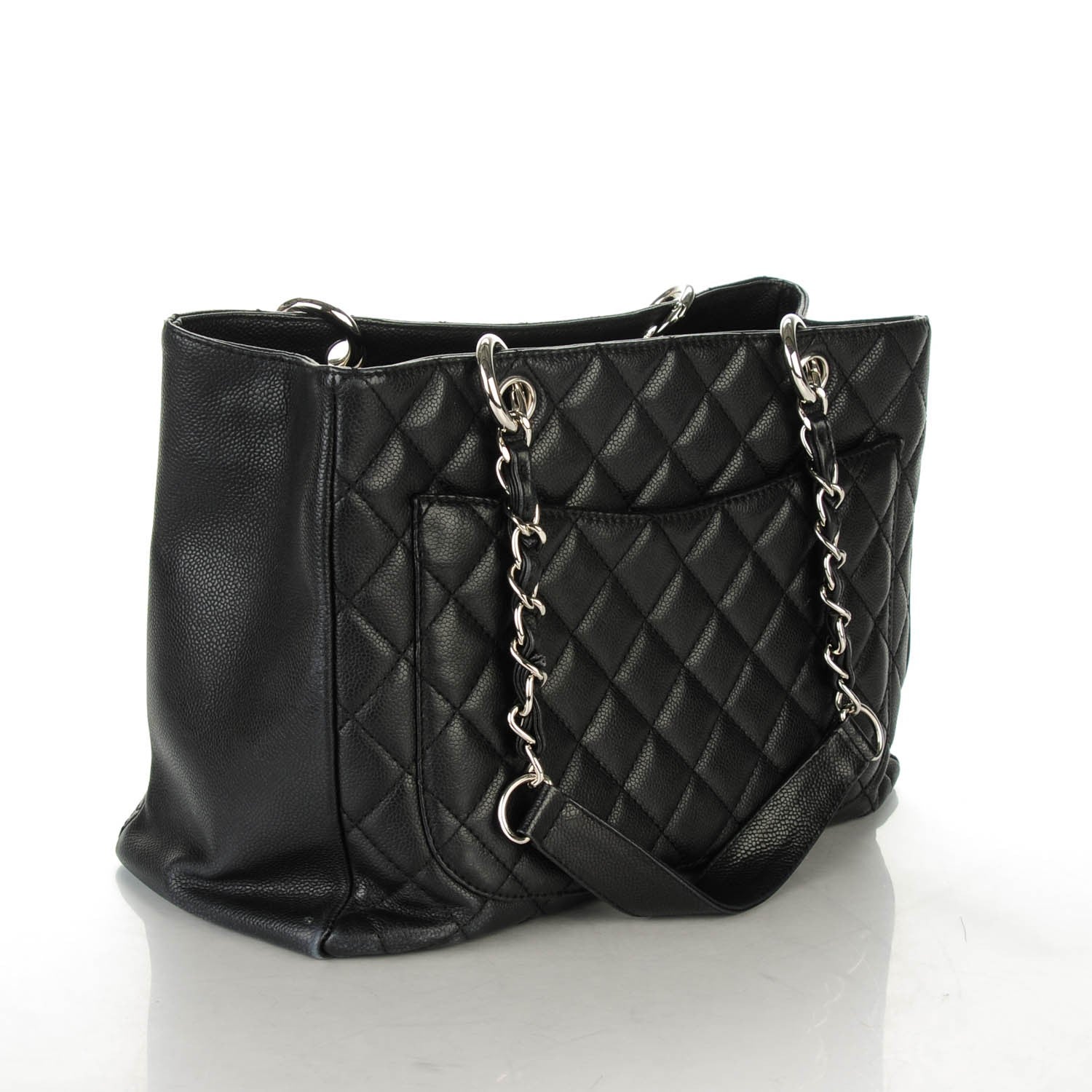 Chanel Caviar Quilted Grand Shopping Tote GST Black 3 of 7