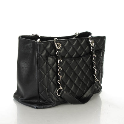 Chanel Caviar Quilted Grand Shopping Tote GST Black 3 of 7