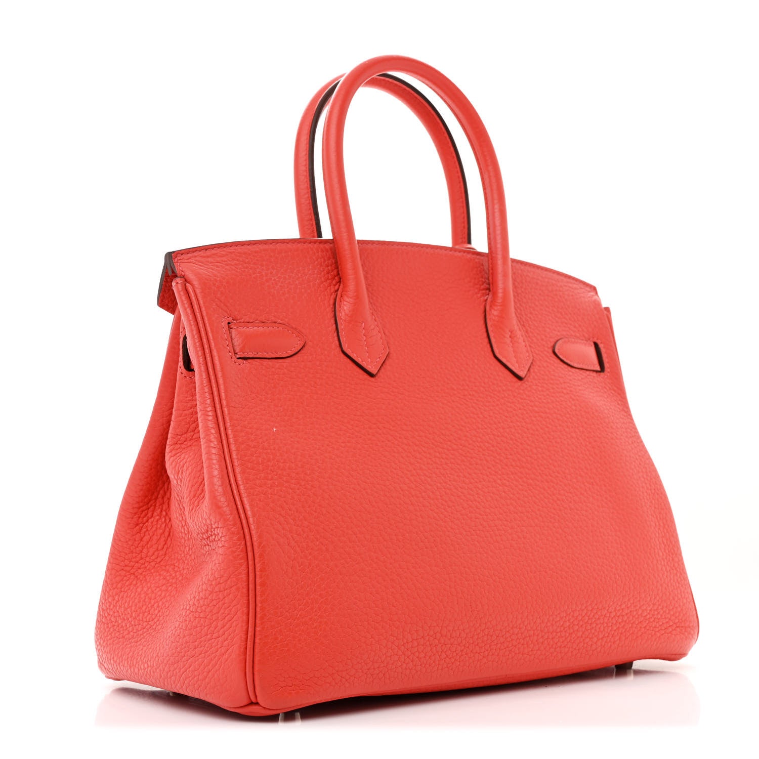 Hermes Taurillon Clemence Birkin 30 Rouge Pivoine 3 of 13