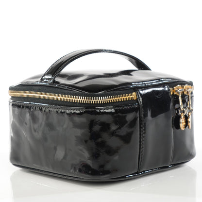 Chanel Patent Vanity Cosmetic Case Black 3 of 7