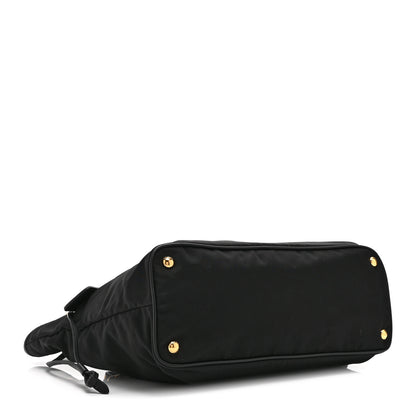 Prada Tessuto Nylon Saffiano Shopping Tote Black 4 of 10