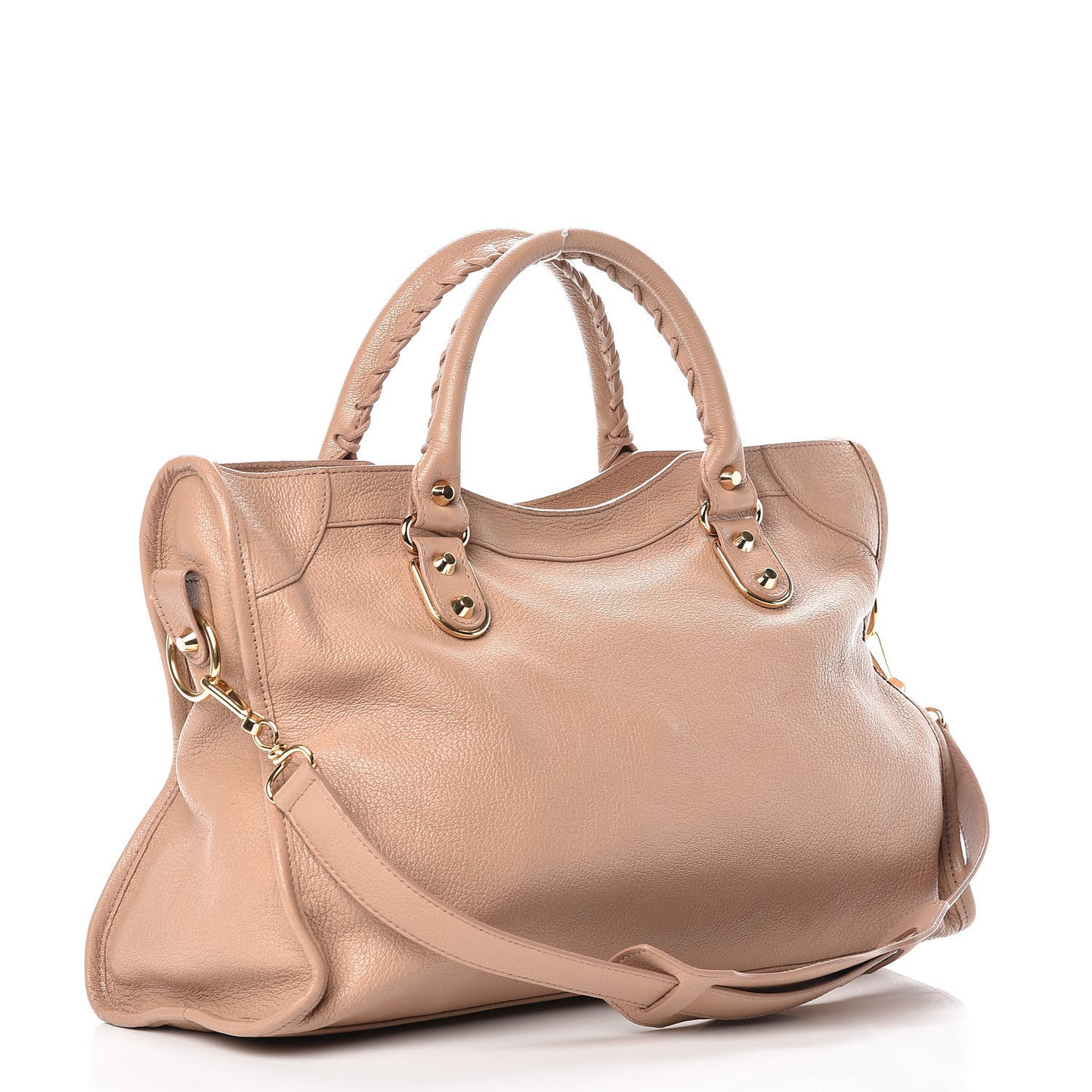 Chevre Gold Metallic Edge Hardware City Rose Des Sables