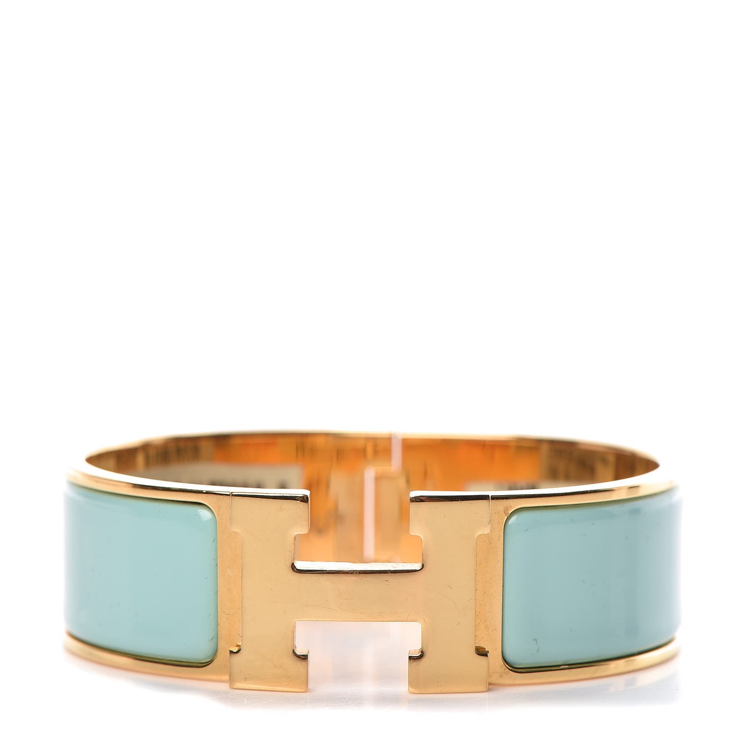Enamel Wide Clic Clac H Bracelet GM Lagon