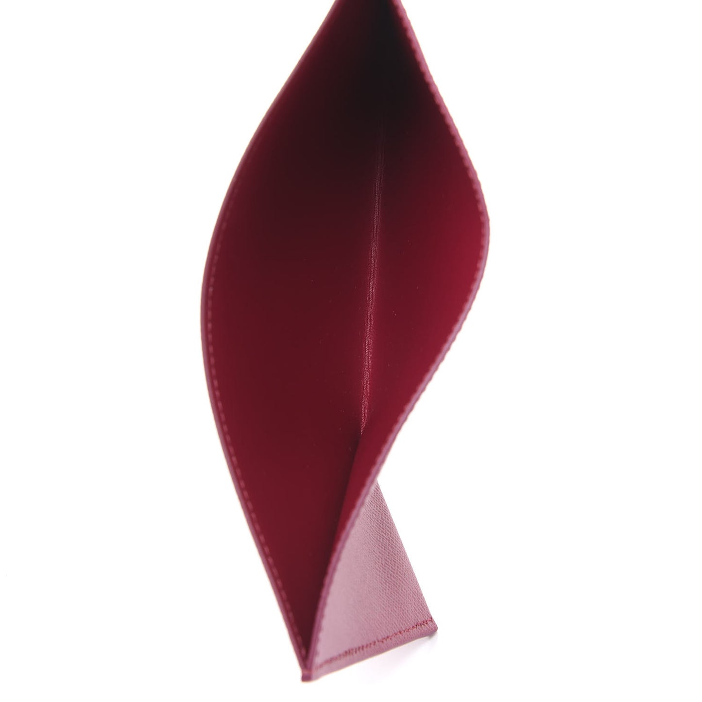 Calfskin Felicie Card Holder Insert Fuchsia