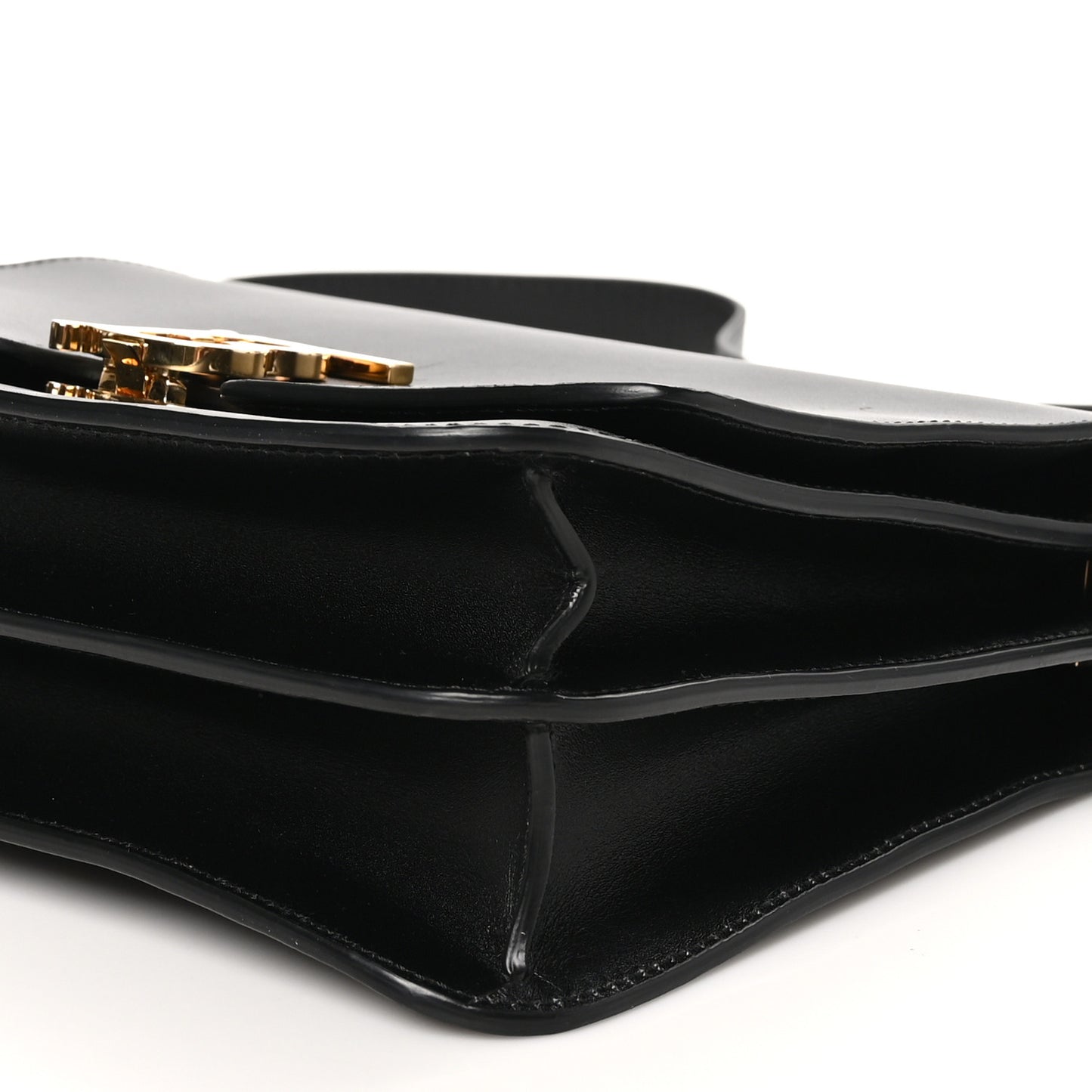 Grained Calfskin Medium TB Bag Black