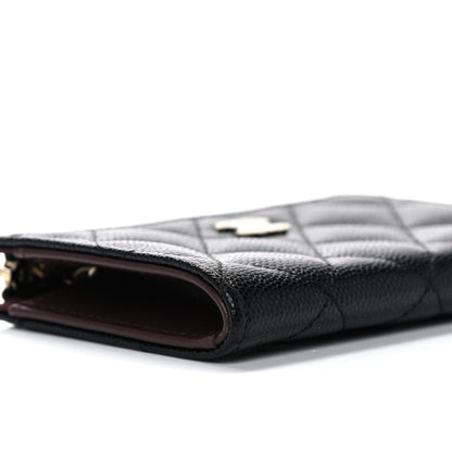 Chanel Caviar Quilted Zipped Key Holder Case Black 8 of 10