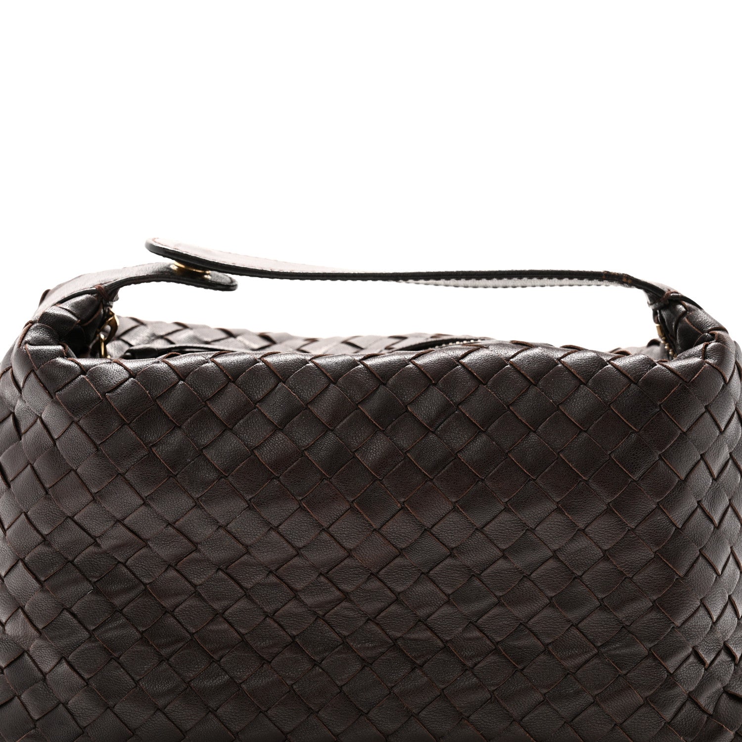 Bottega Veneta Nappa Intrecciato Large Cosmetic Case Ebano 8 of 12
