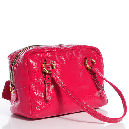 Prada Naplak Zipper Bowler Tote Fuxia 3 of 11