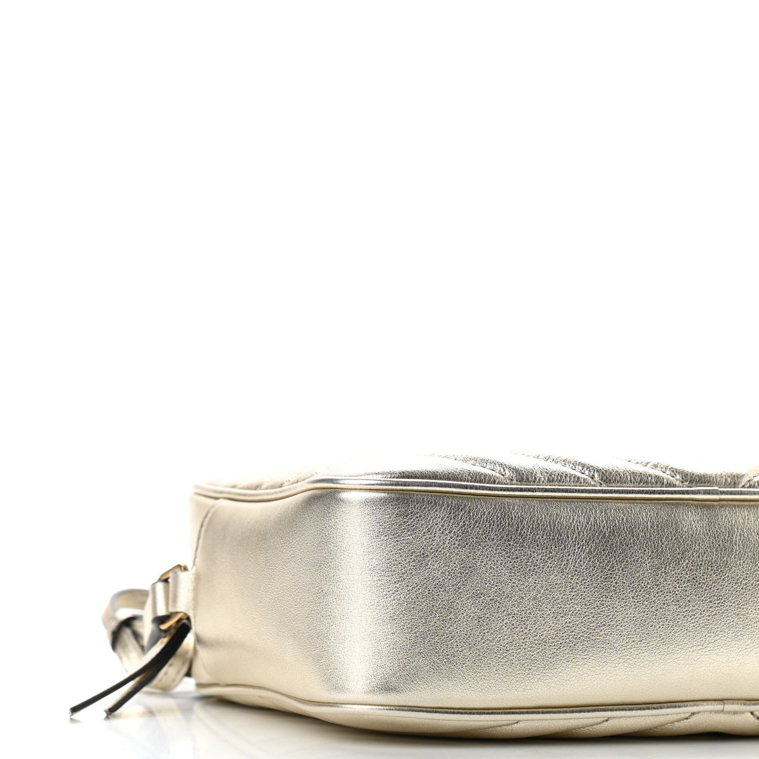 Saint Laurent Metallic Calfskin Matelasse Monogram Lou Camera Bag Platino 9 of 10