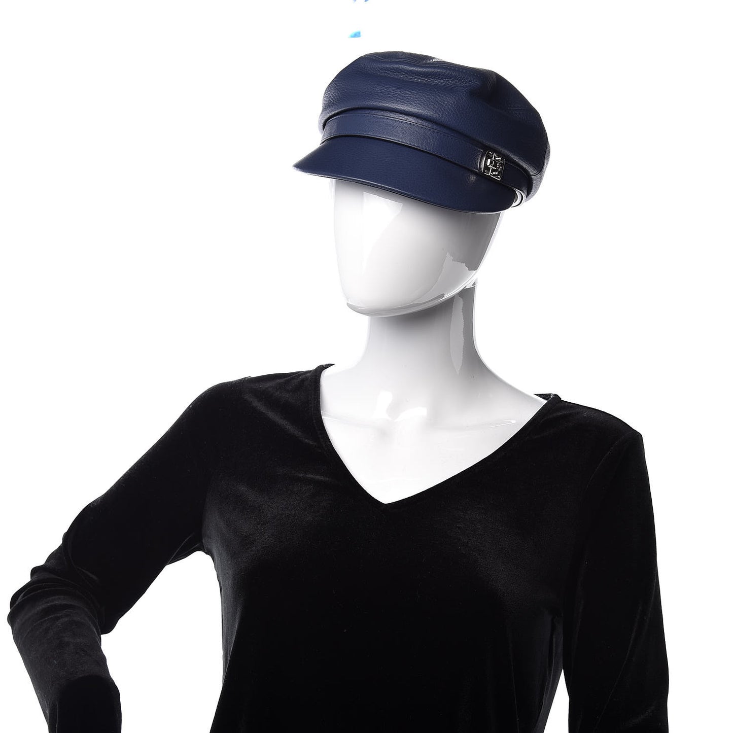 Calfskin Cellarius Hat S Washed Indigo