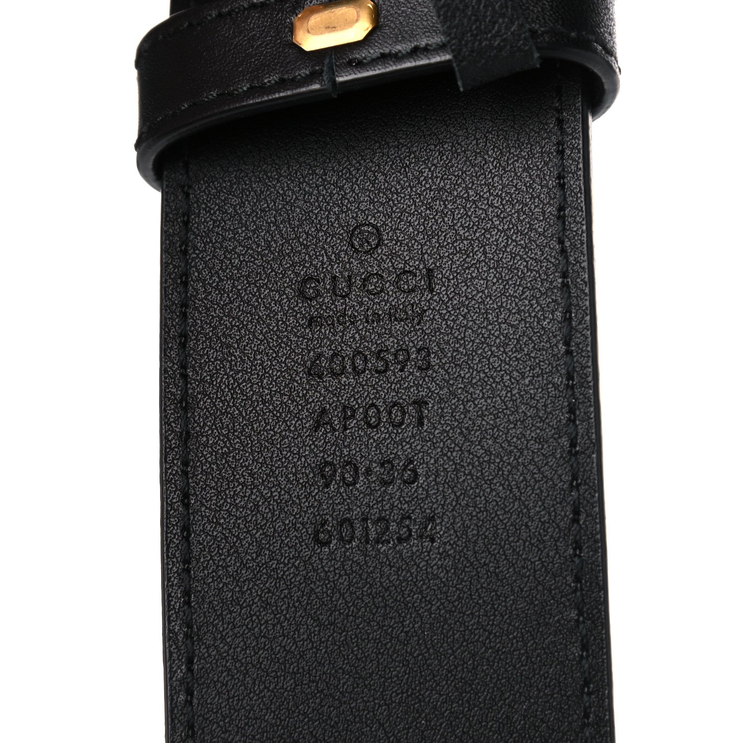 Gucci Calfskin Double G 40mm Belt 90 36 Black 3 of 6