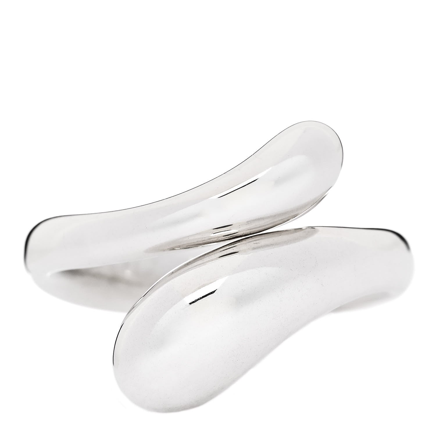 Tiffany Sterling Silver Elsa Peretti Teardrop Ring 57 8 1 of 4