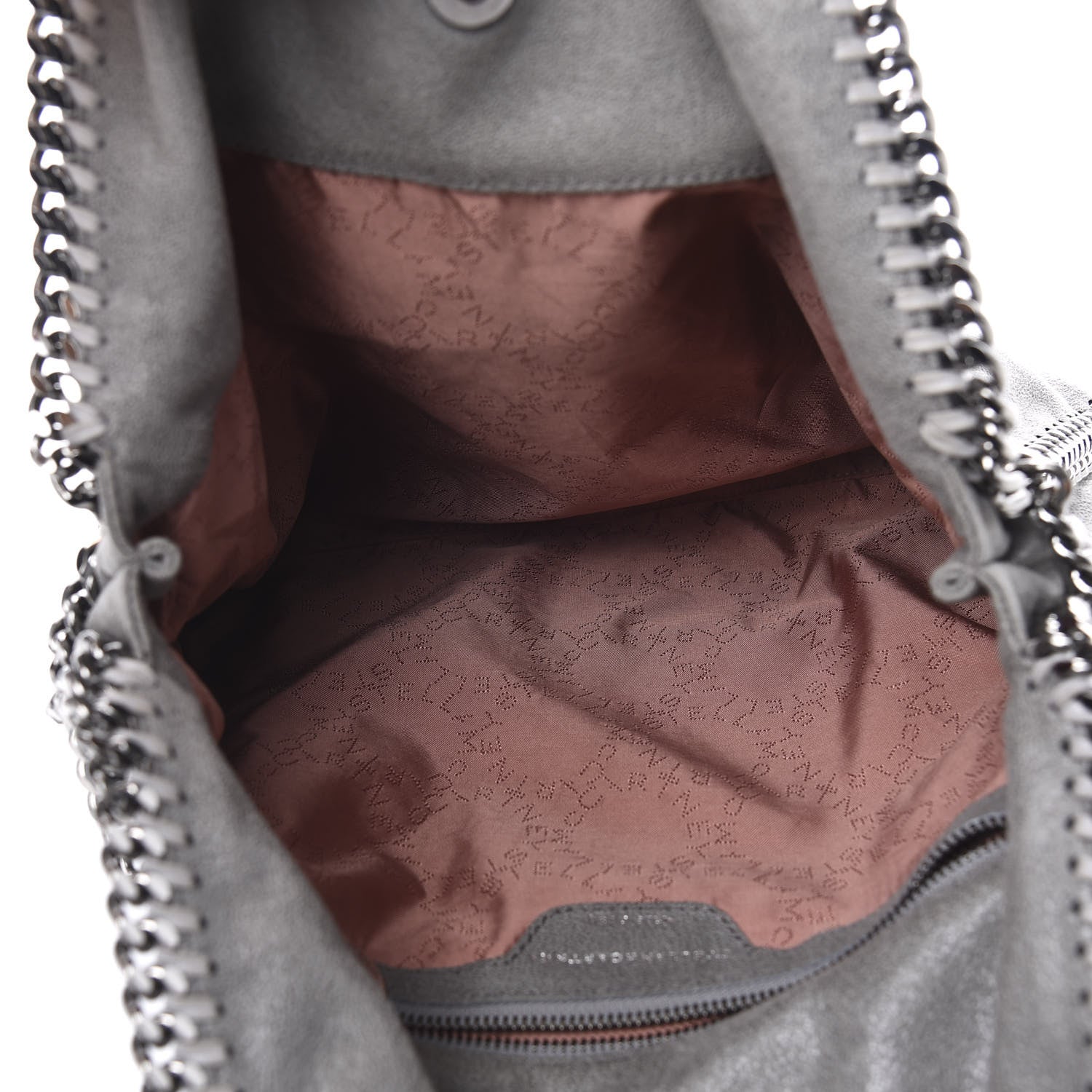 Stella McCartney Shaggy Deer Falabella Fold Over Tote Grey 5 of 10