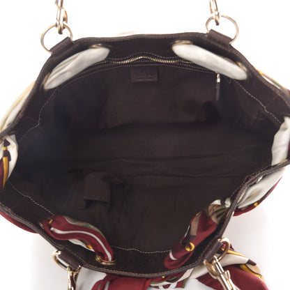 Gucci Monogram Medium Positano Tote Dark Brown 5 of 11