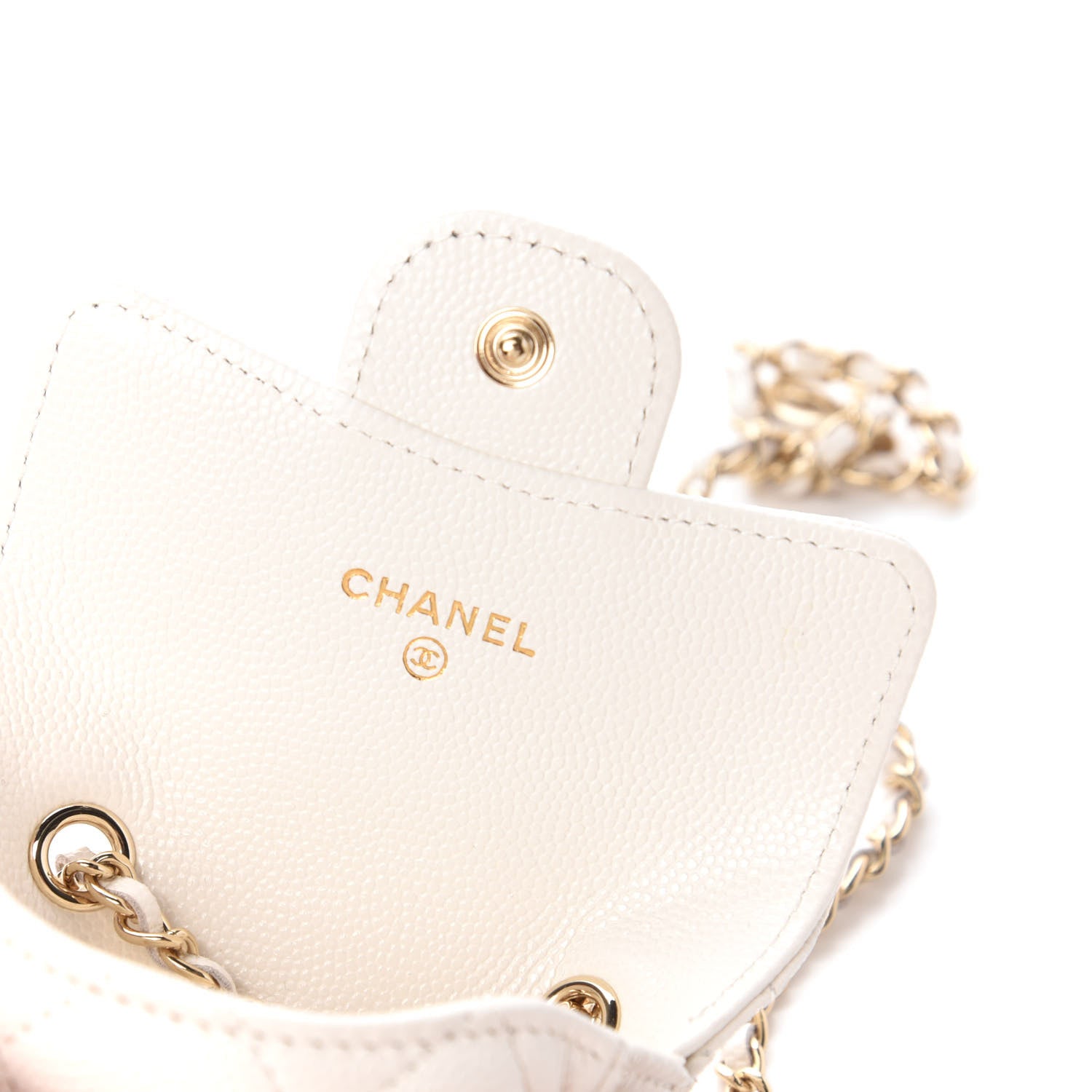 Chanel Caviar Quilted Belt Bag White 8 of 11