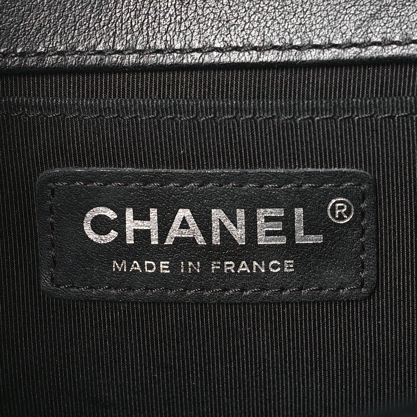 Lambskin Chevron Quilted Medium Boy Flap Black