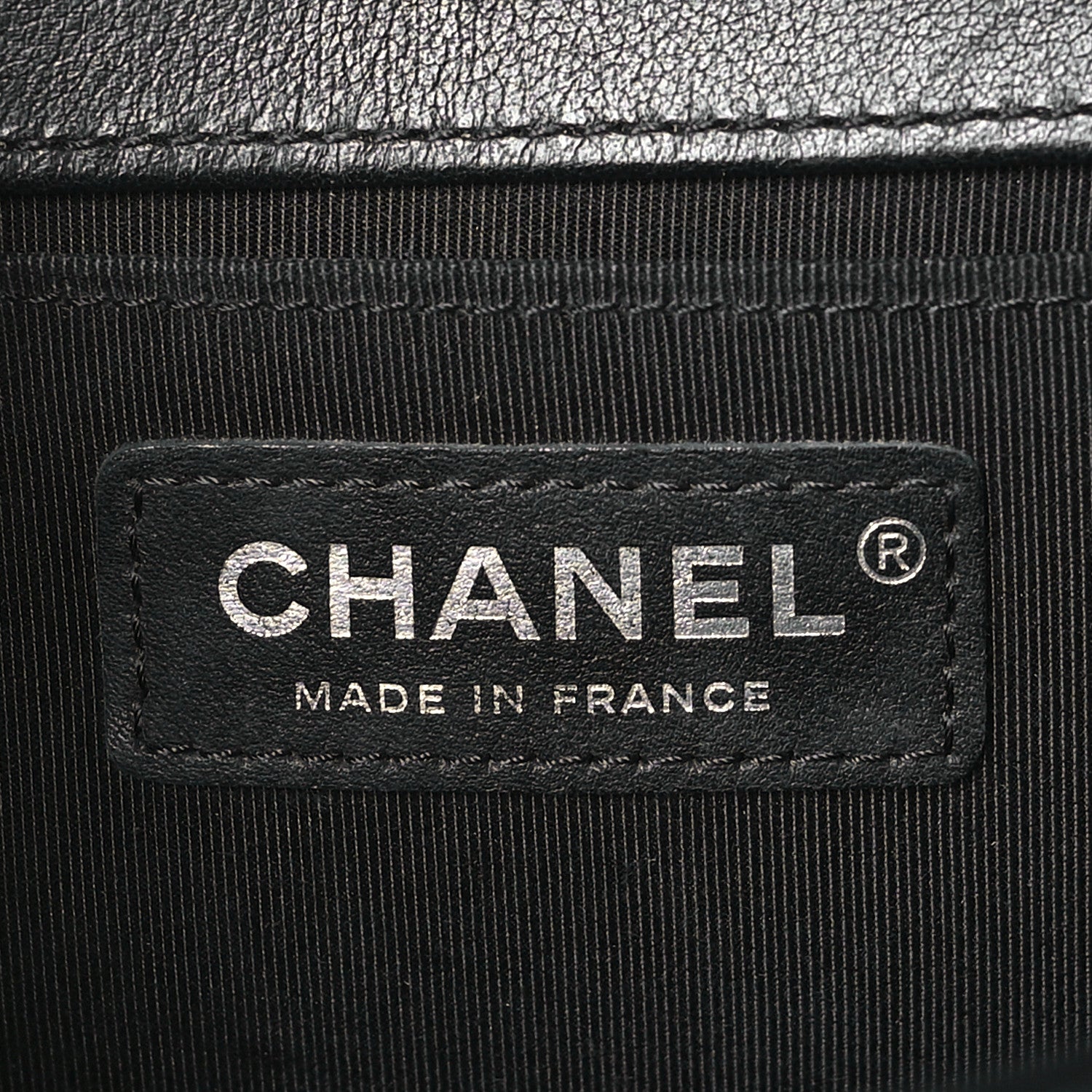 Chanel Lambskin Chevron Quilted Medium Boy Flap Black 6 of 10