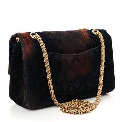 Chanel Ombre Velvet Quilted 2.55 Reissue 225 Flap Navy 4 of 12