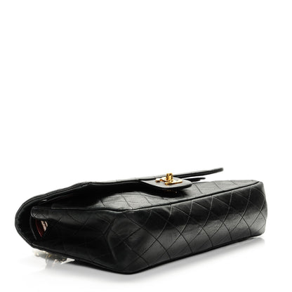 Chanel Lambskin Quilted Medium Double Flap Black 4 of 8
